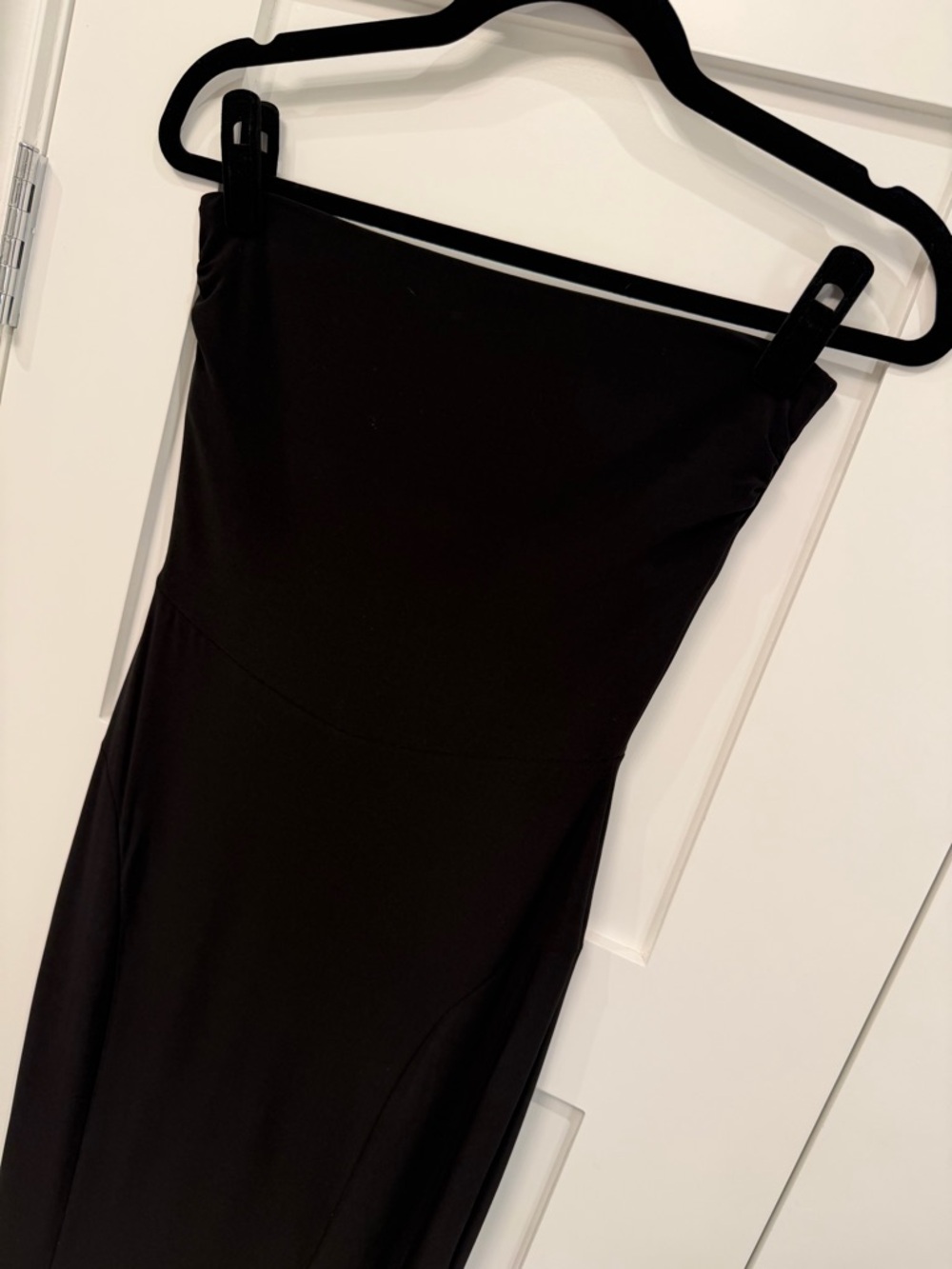 Black Strapless Midi Dress | Norma Kamali - Picture 5 of 12